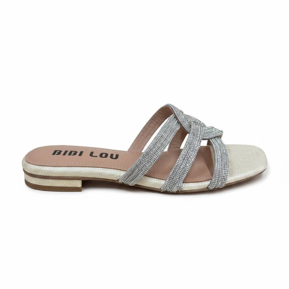 NEW BIBI LOU women's bavaria open toe sandal in natural